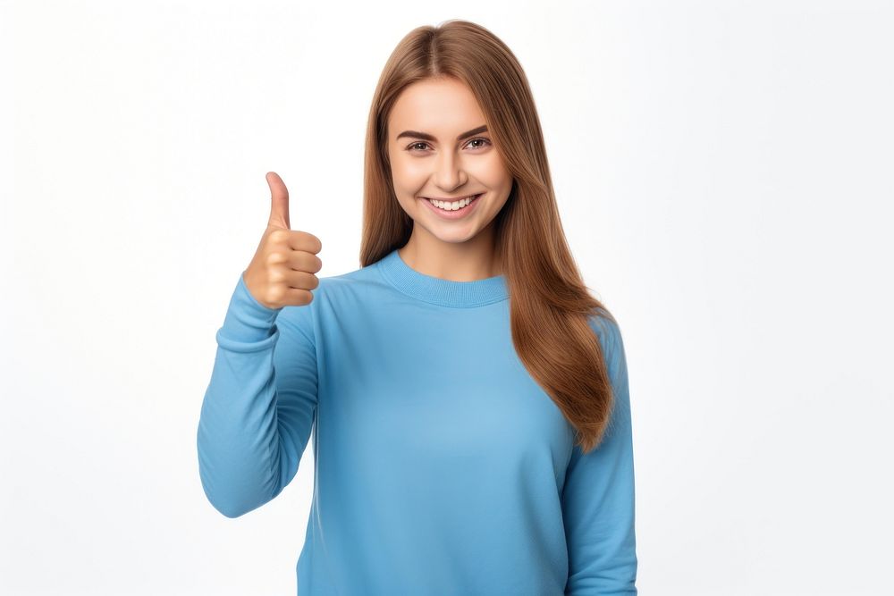 Female finger sleeve smile. AI generated Image by rawpixel.