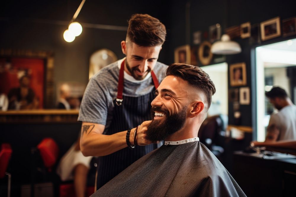 Barbershop haircut adult man. AI | Free Photo - rawpixel