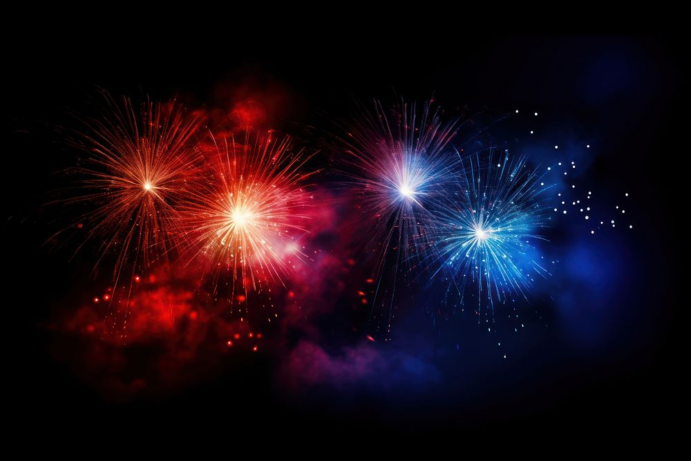 Firework fireworks night blue. AI generated Image by rawpixel.