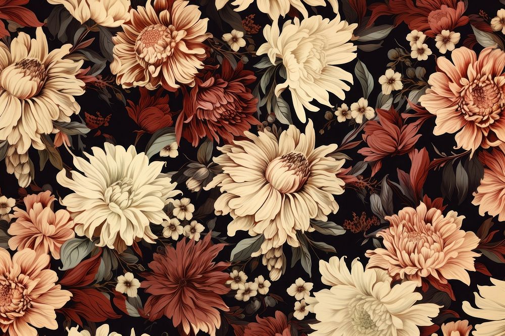 Flower pattern backgrounds plant