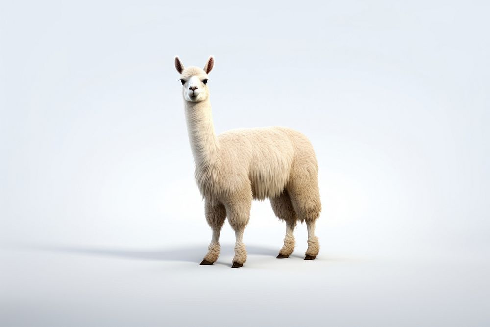 Llama livestock animal mammal. AI generated Image by rawpixel.