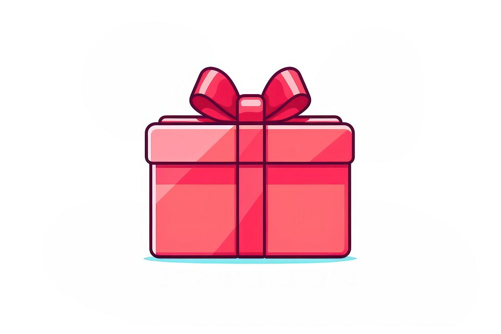 Red gift box celebration anniversary decoration. AI generated Image by rawpixel.