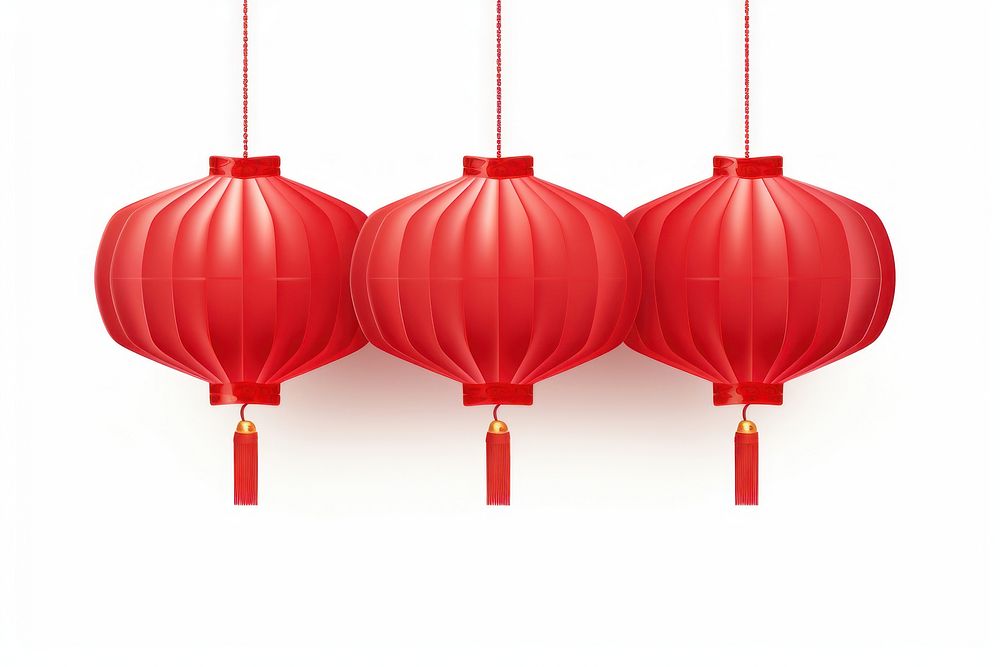 Red hanging lantern decoration festival balloon. 