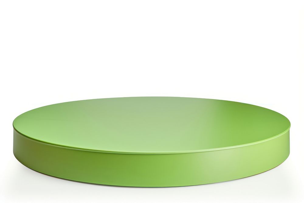 Round green furniture table white background. AI generated Image by rawpixel.