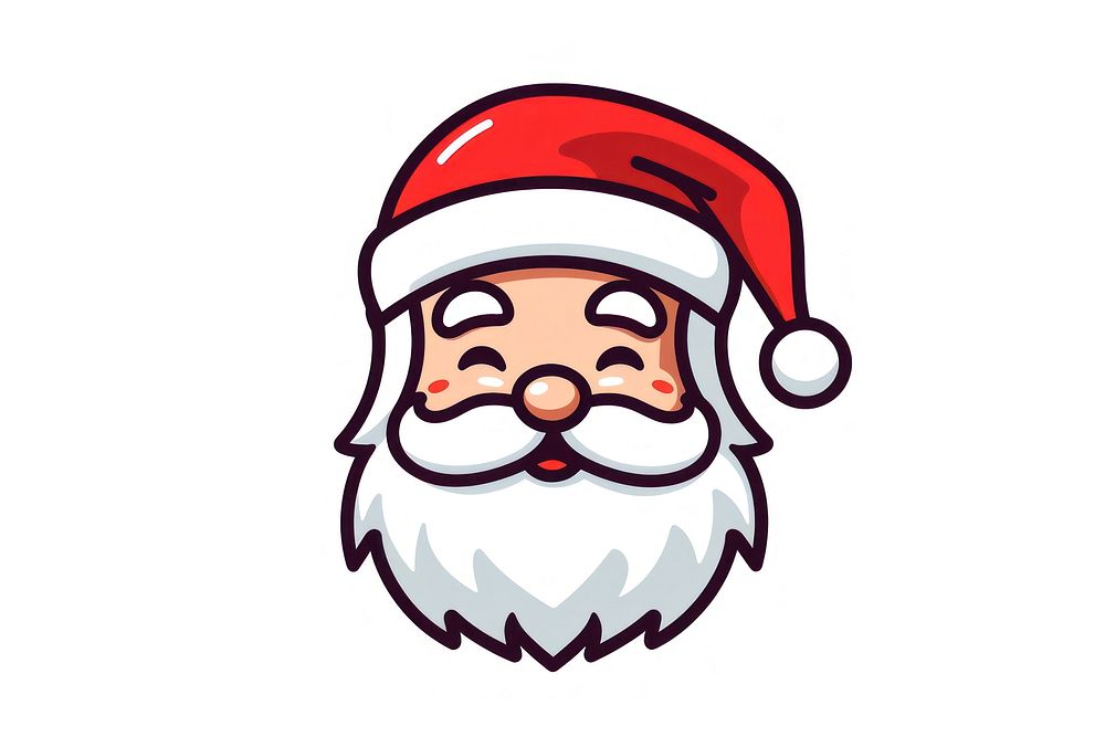 Santa celebration creativity moustache. AI generated Image by rawpixel.