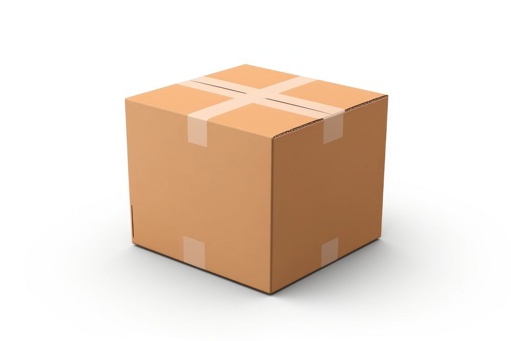 Parcel box cardboard carton brown. AI generated Image by rawpixel.