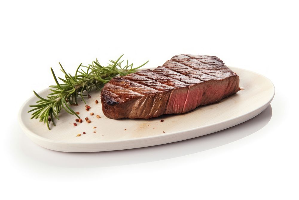 Steak plate meat beef. AI generated Image by rawpixel.