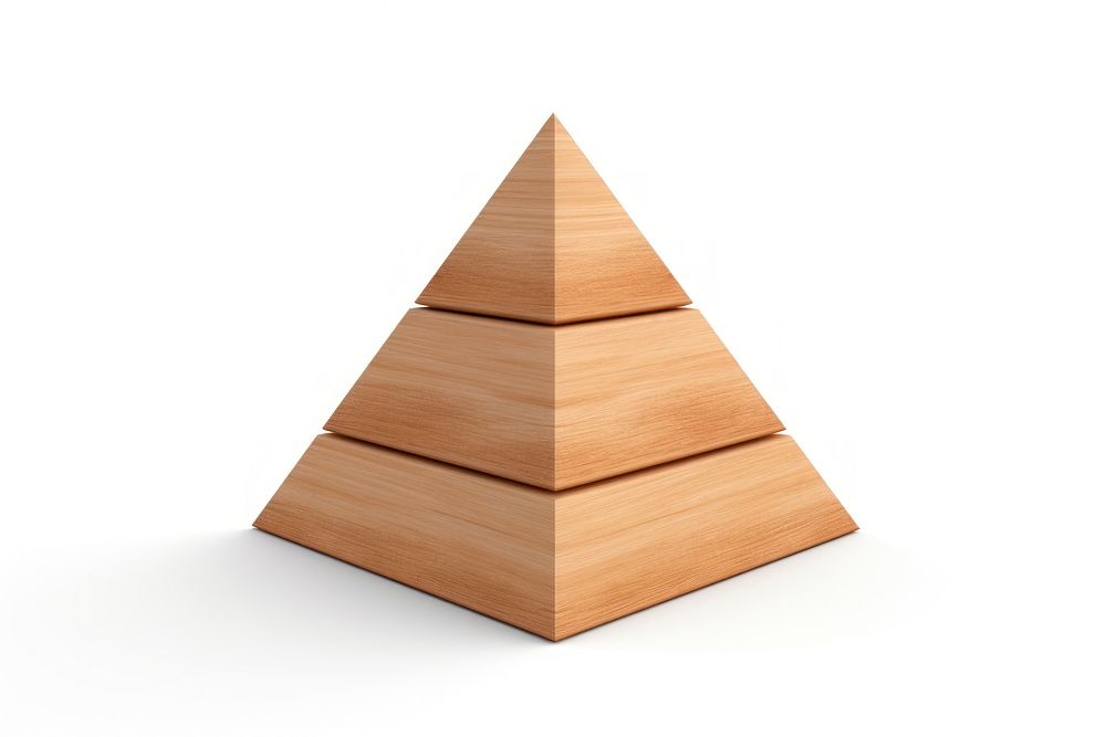 PNG Pyramid shape wood white background architecture. AI generated Image by rawpixel.