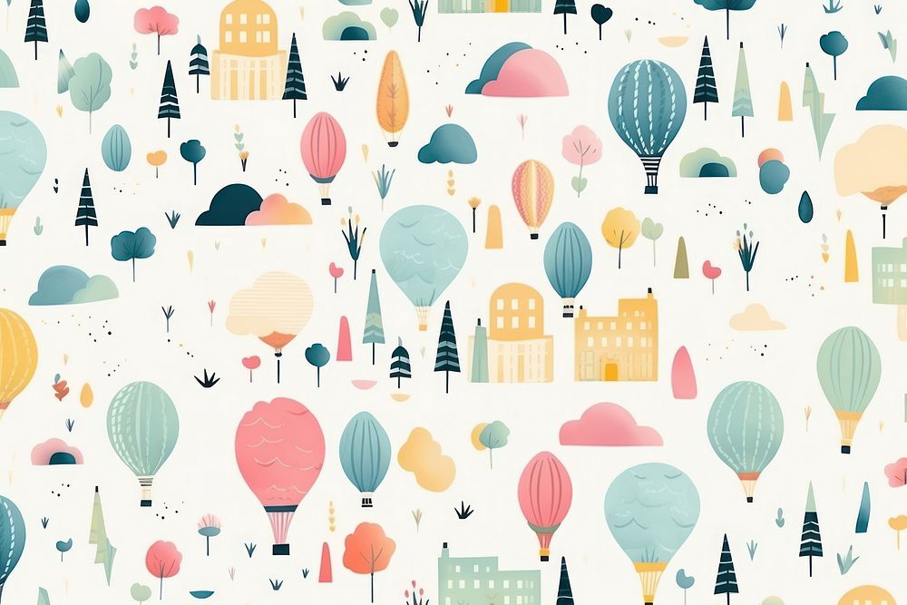 Travel pattern backgrounds wallpaper. AI generated Image by rawpixel.