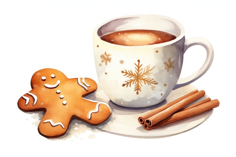 Gingerbread cookie coffee drink. AI generated Image by rawpixel.