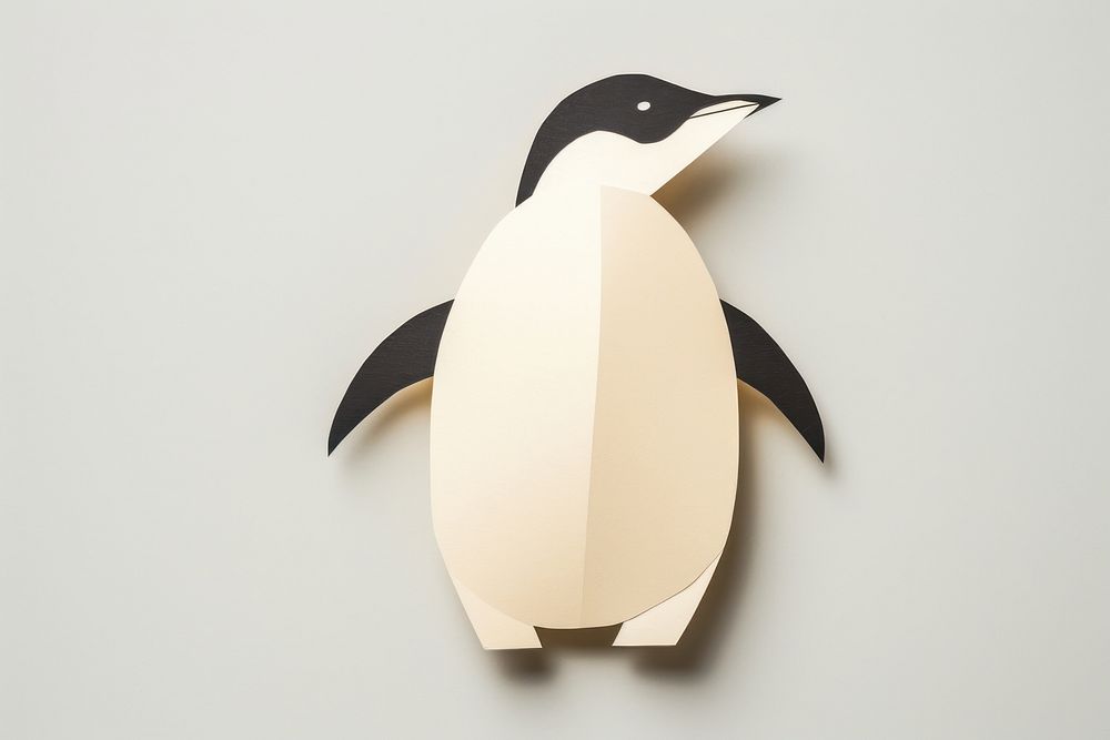 Penguin penguin paper bird. AI generated Image by rawpixel.