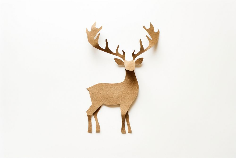 Deer wearing santa hat wildlife antler animal. AI generated Image by rawpixel.