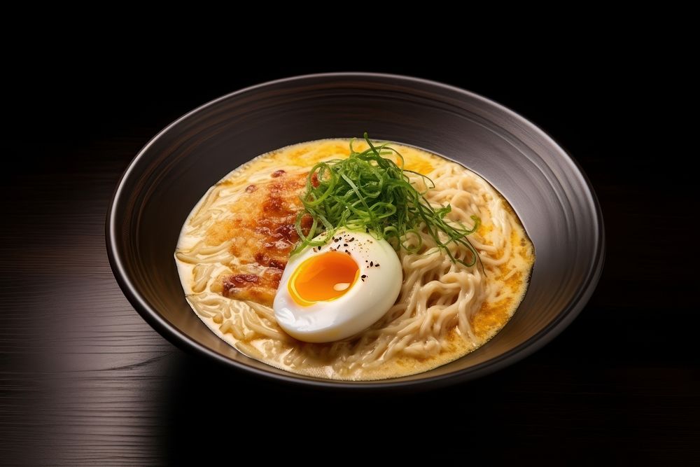 Japanese ramen table plate food. AI generated Image by rawpixel.