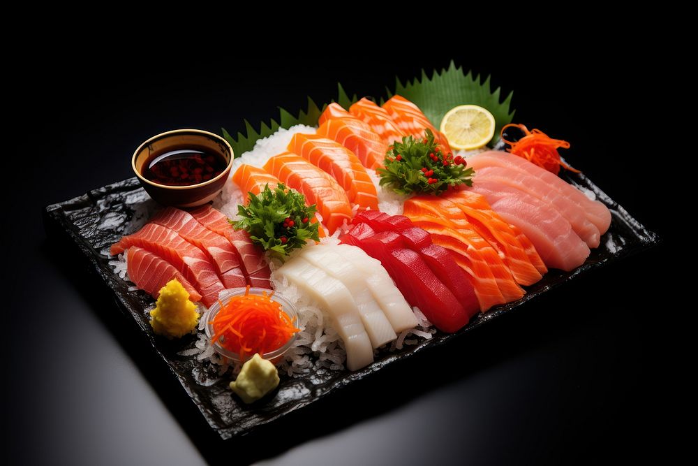 Seafood sushi rice meal. AI generated Image by rawpixel.
