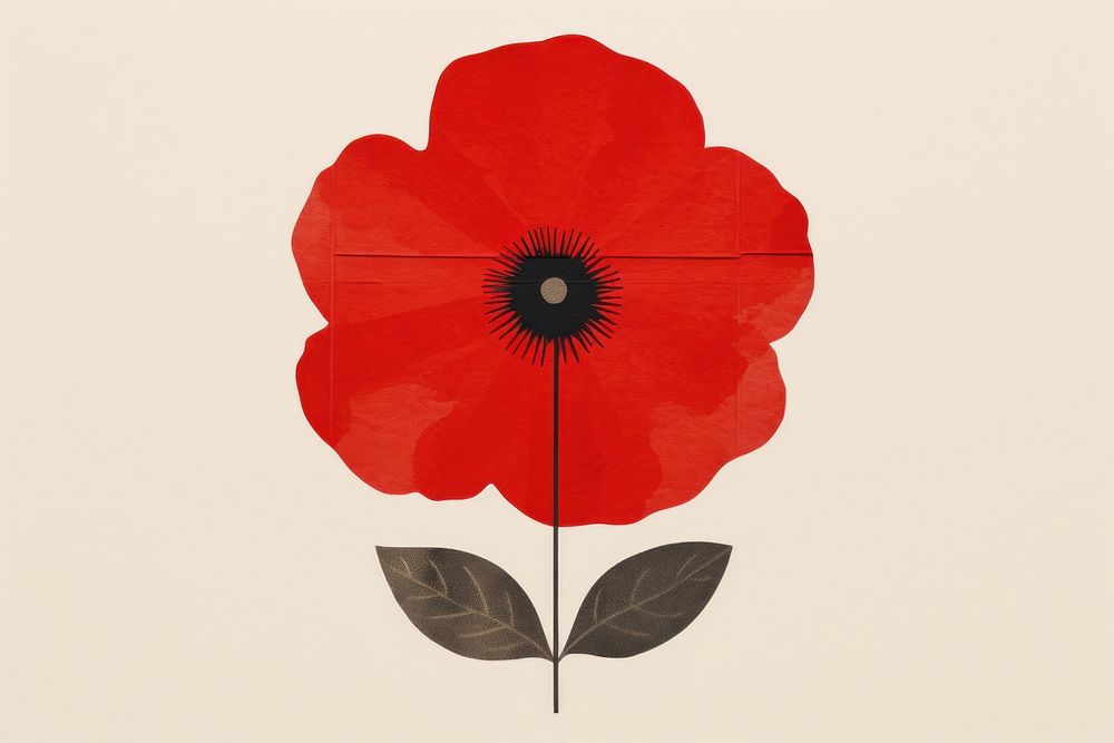 Chinese flower nature poppy petal. AI generated Image by rawpixel.