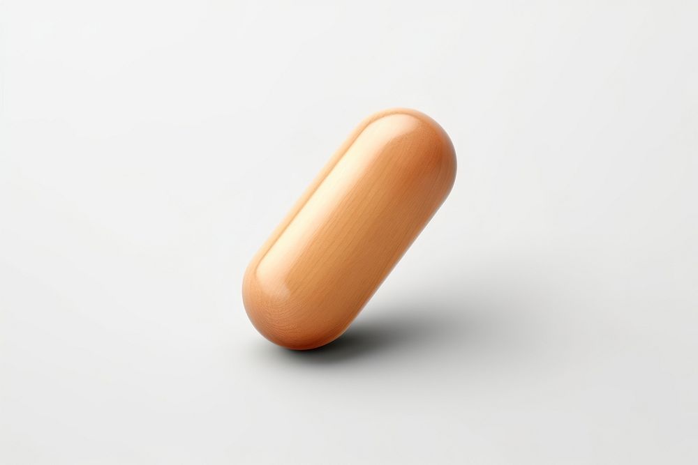 PNG Simple capsule pill white background simplicity. AI generated Image by rawpixel.