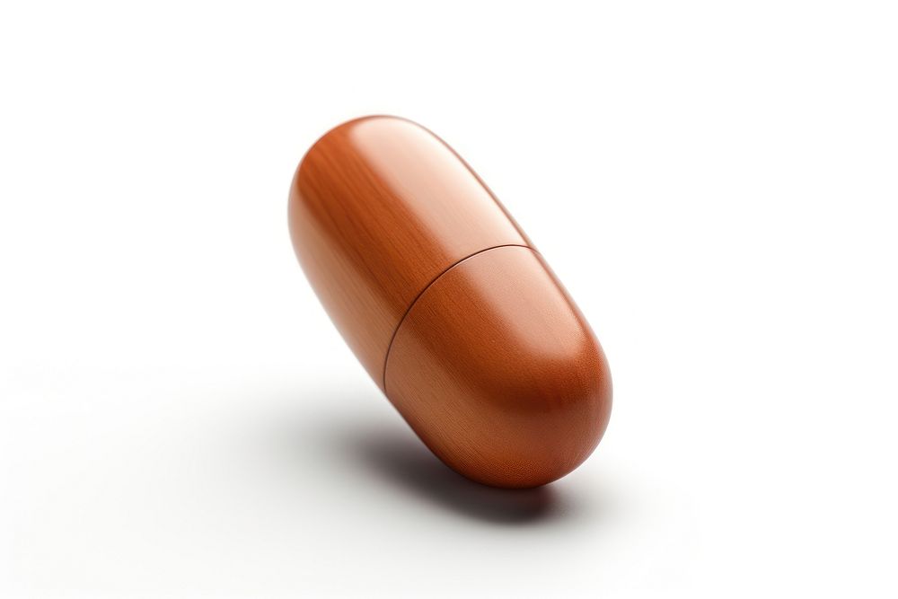 PNG Simple capsule pill white background medication. AI generated Image by rawpixel.