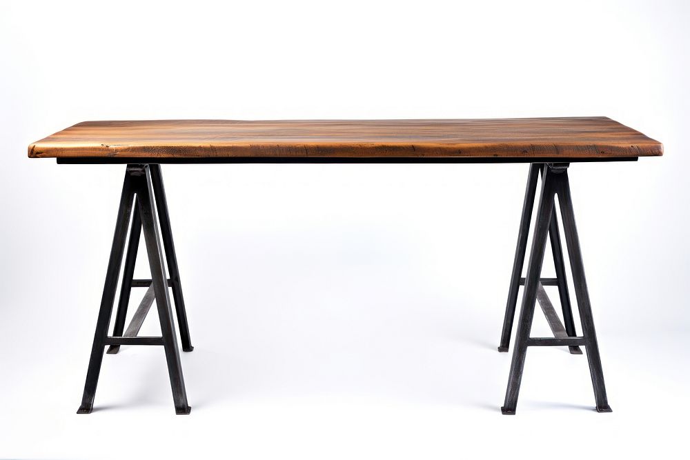 Desk furniture table wood. AI generated Image by rawpixel.