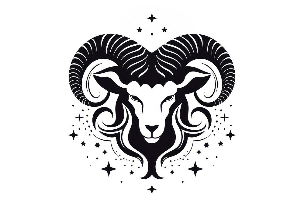 Aries zodiac logo livestock animal. | Premium Photo Illustration - rawpixel