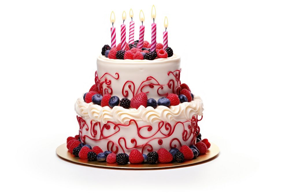 Birthday cake dessert cream party. AI generated Image by rawpixel.