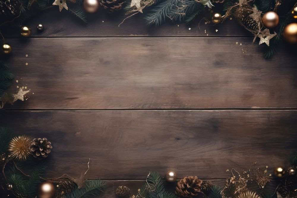 Christmas decoration backgrounds wood christmas decorations. AI generated Image by rawpixel.