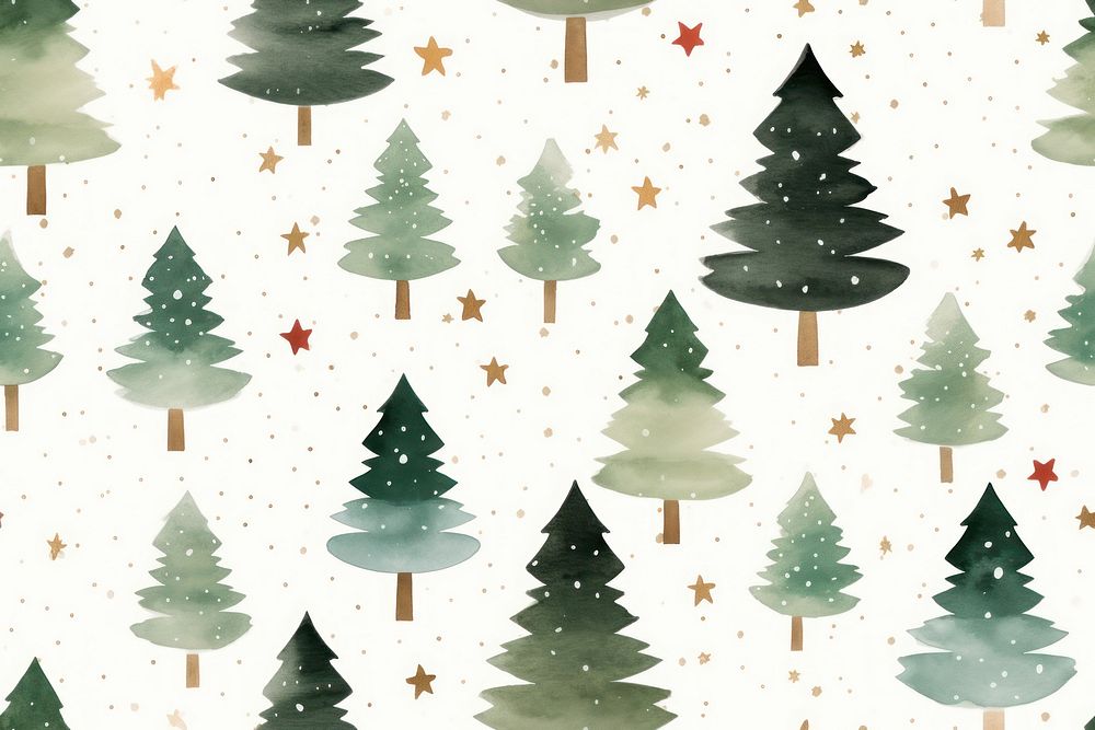 Christmas backgrounds pattern plant. AI generated Image by rawpixel.