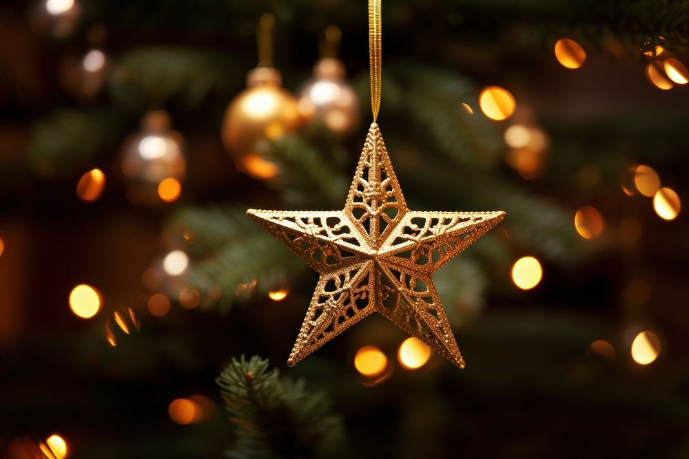 Christmas tree star christmas night christmas tree