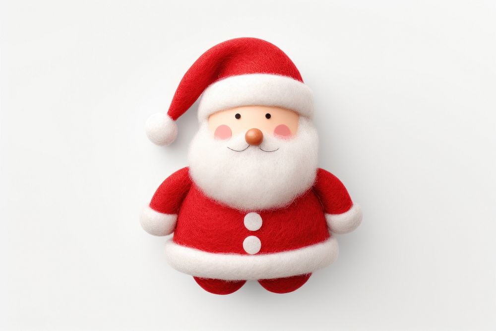 Santa Claus snowman winter plush. AI generated Image by rawpixel.