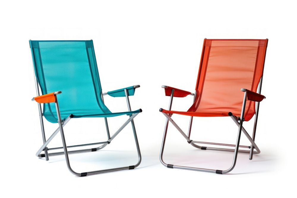 Folding picnic chairs furniture white background relaxation. AI generated Image by rawpixel.