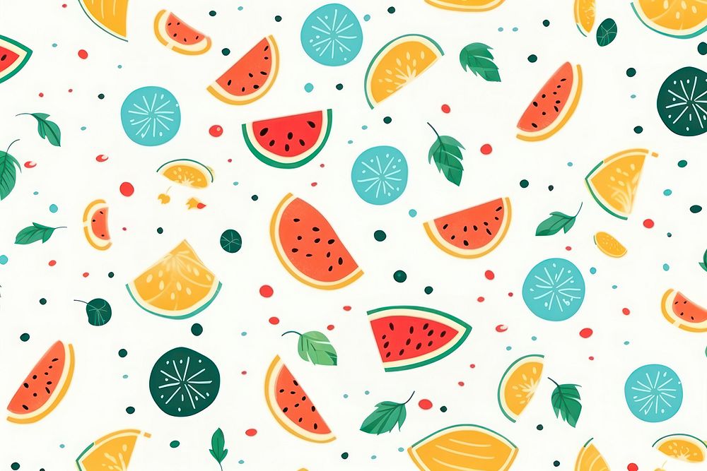 Summer vacation pattern fruit plant. AI generated Image by rawpixel.