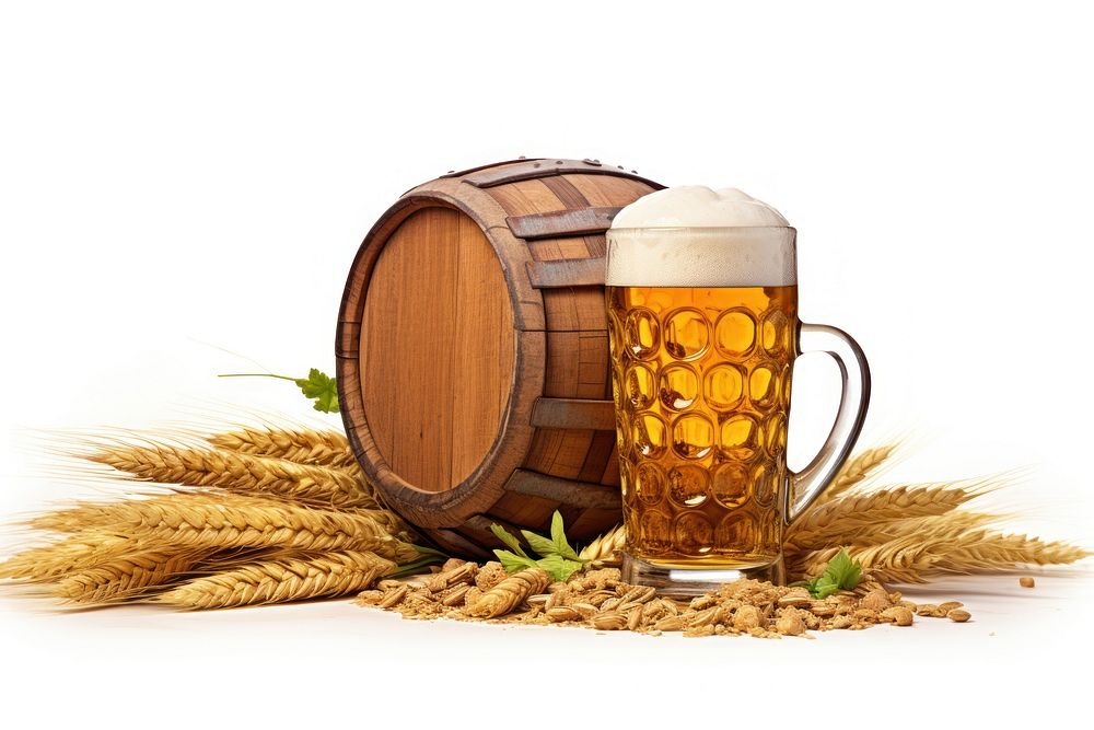 Beer barrel drink lager. AI Free Photo rawpixel