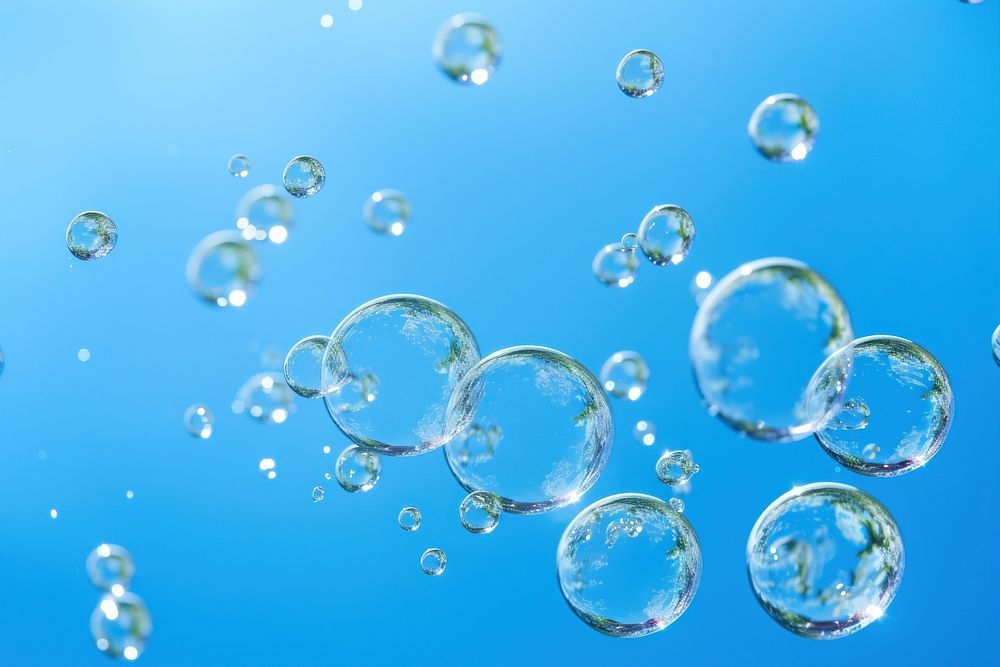 Bubbles backgrounds outdoors nature. AI generated Image by rawpixel.