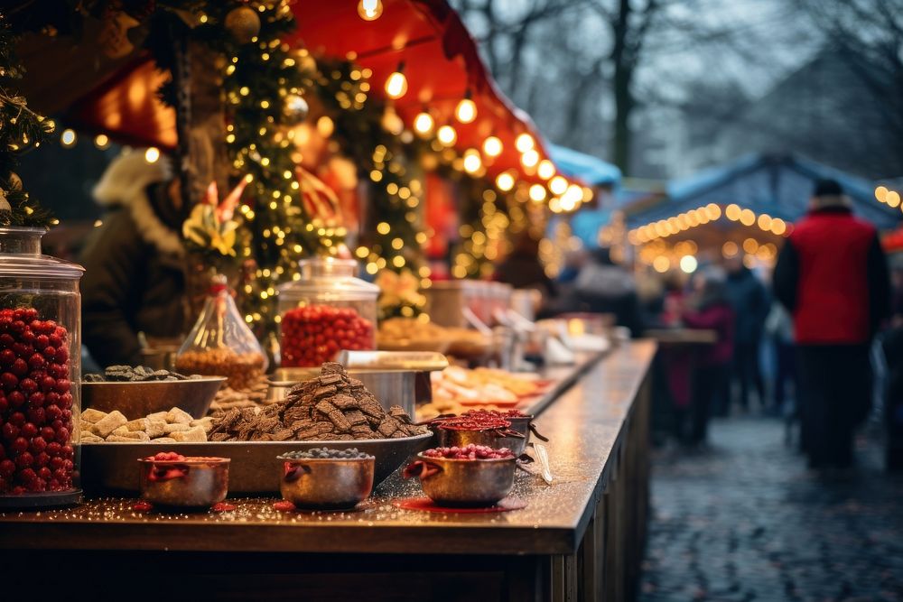 Christmas market adult food architecture. | Premium Photo - rawpixel