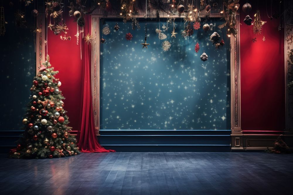 Empty space room christmas lighting transportation. AI generated Image by rawpixel.