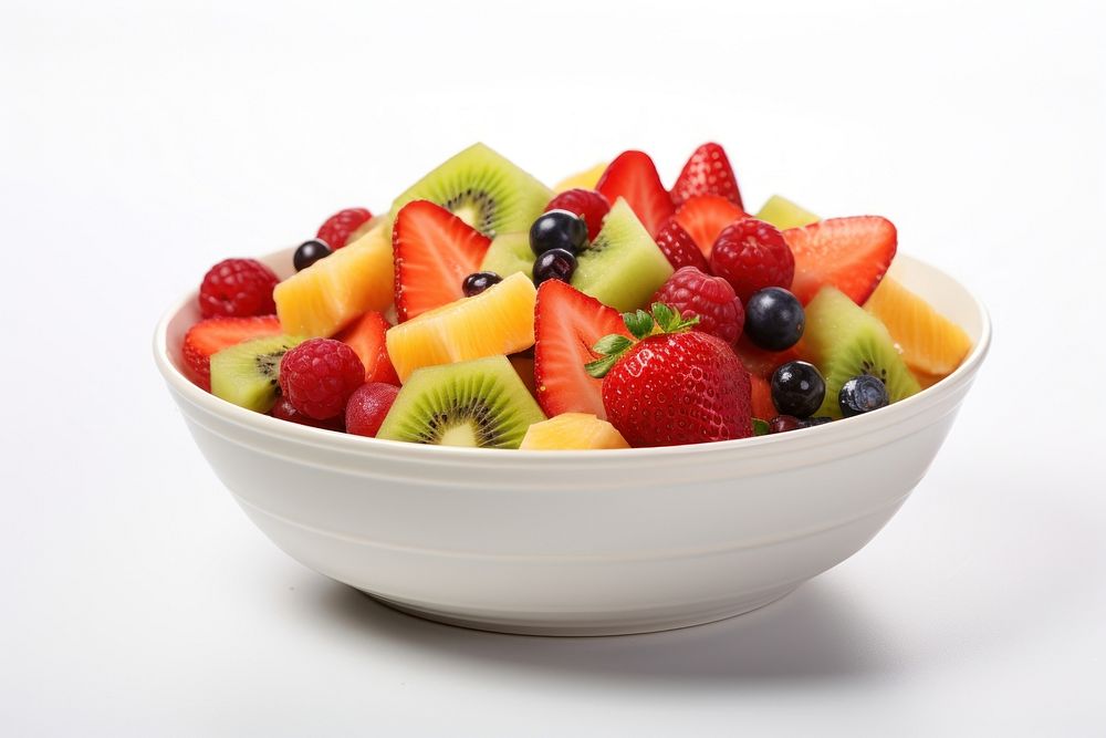 Healthy food fruit salad bowl. AI generated Image by rawpixel.