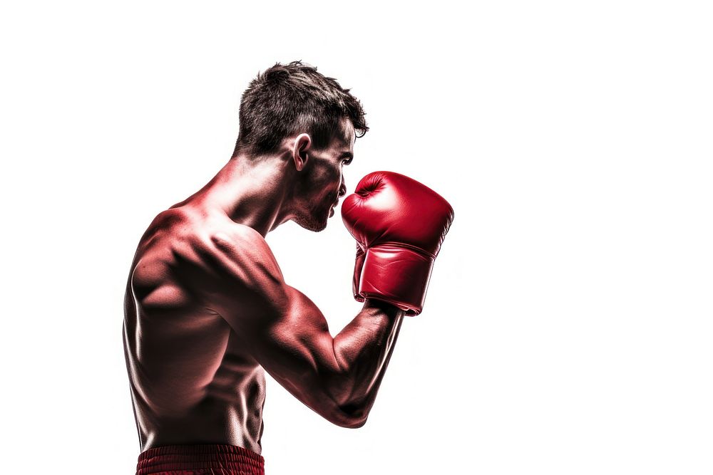 Boxing man punching sports adult. AI generated Image by rawpixel.