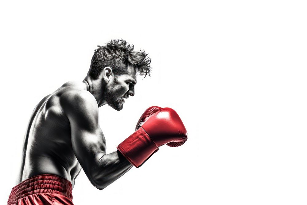 Boxing man punching sports adult. AI generated Image by rawpixel.