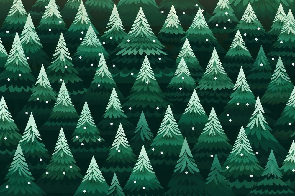 Christmas trees green pattern backgrounds. AI generated Image by rawpixel.