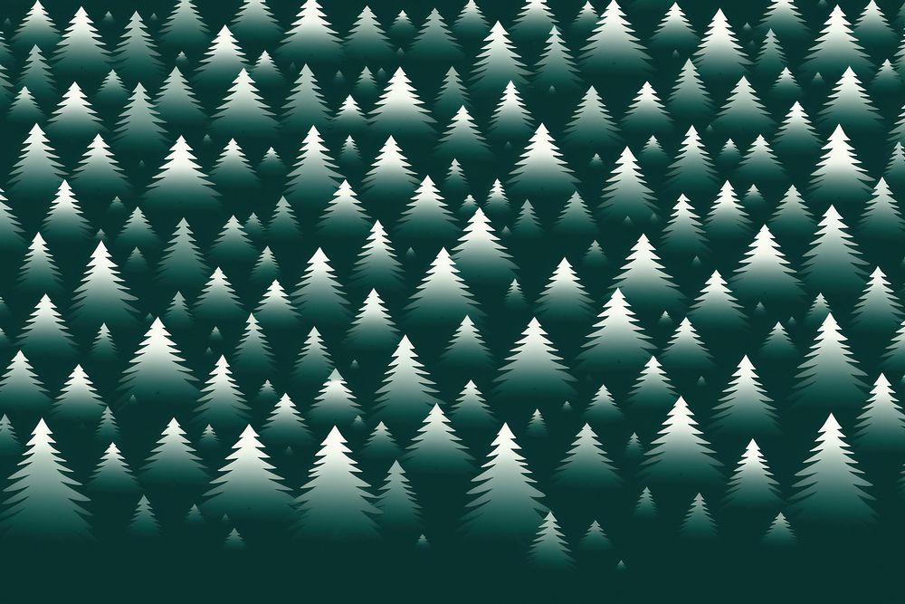 Christmas trees pattern outdoors nature. AI generated Image by rawpixel.