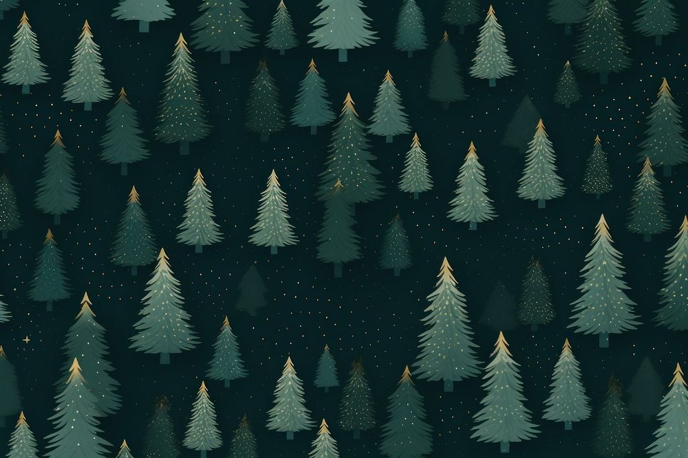 Christmas trees wallpaper pattern plant. Free Photo Illustration