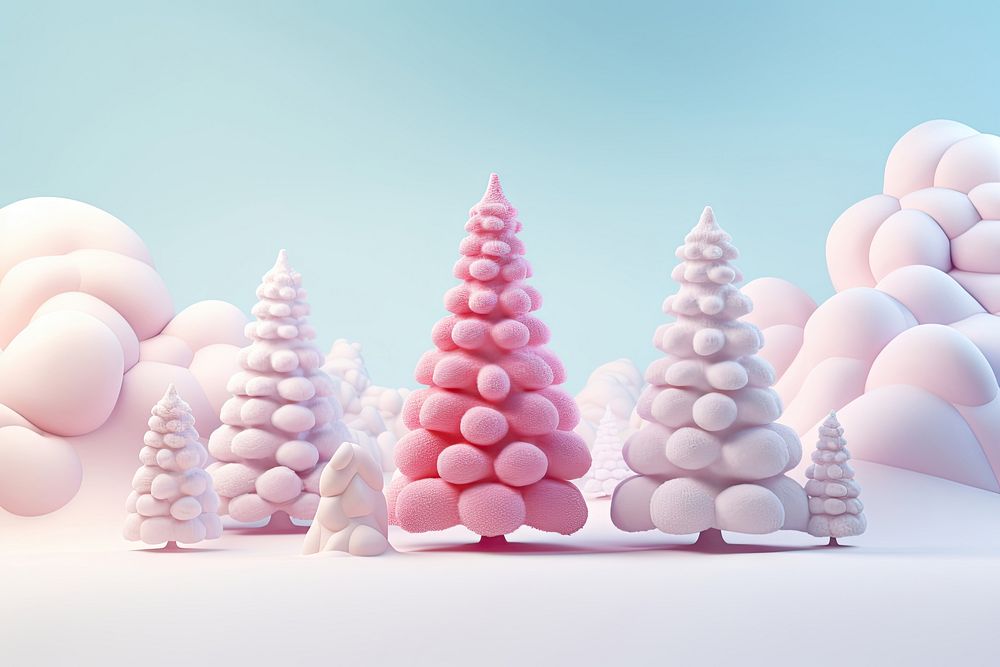 Christmas trees candy white pill. AI generated Image by rawpixel.