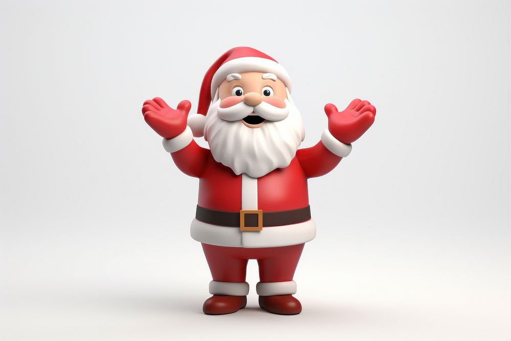 Santa Claus toy christmas figurine. AI generated Image by rawpixel.