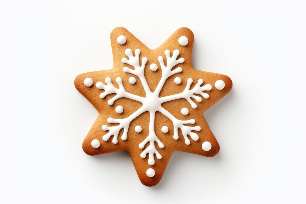 Cutout christmas cookie gingerbread dessert icing. AI generated Image by rawpixel.