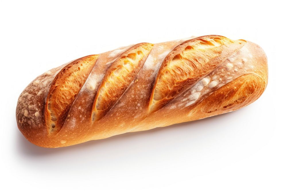 A single french loaf baguette bread food. AI generated Image by rawpixel.