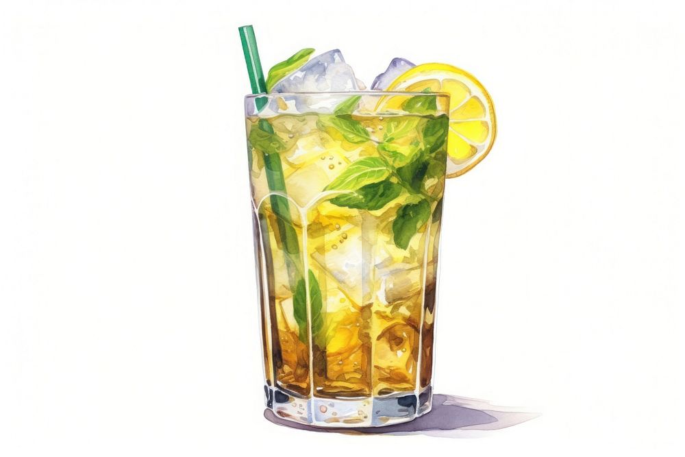 Icetea cocktail mojito drink. AI generated Image by rawpixel.
