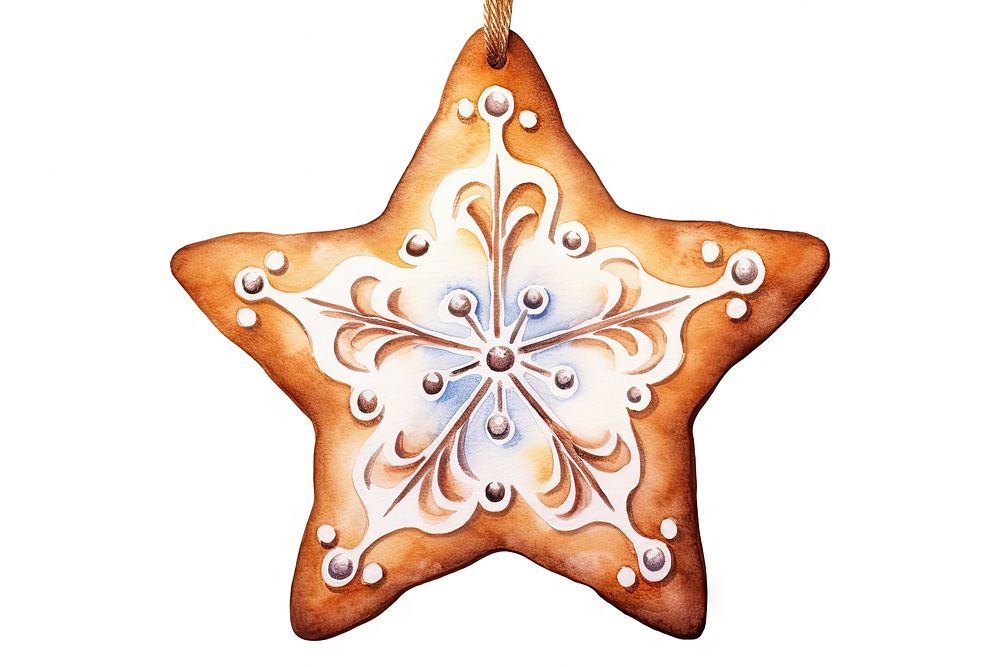 Simple gingerbread cookie ornament food confectionery celebration. AI generated Image by rawpixel.