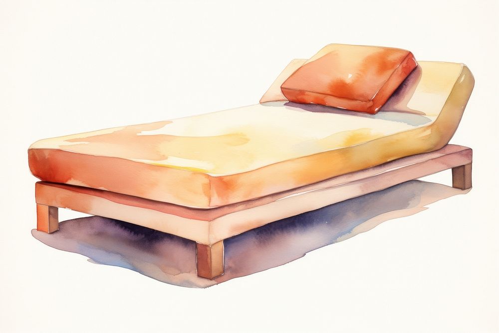 Daybed furniture comfortable relaxation. AI generated Image by rawpixel.