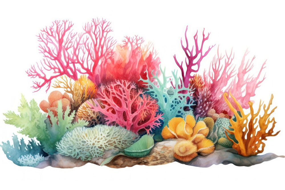 Coral reef outdoors nature water. AI generated Image by rawpixel.