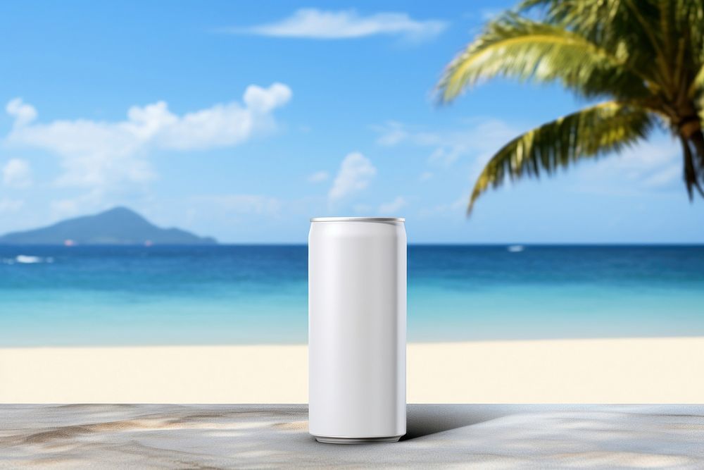 Beach cylinder outdoors summer. AI generated Image by rawpixel.