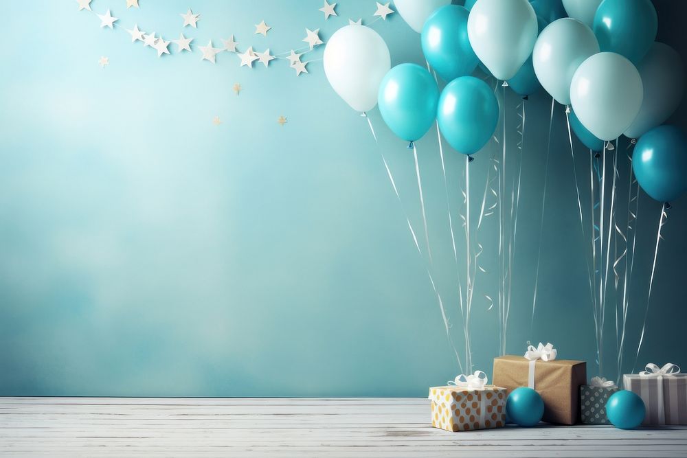 Birthday balloon party celebration. AI generated Image by rawpixel.